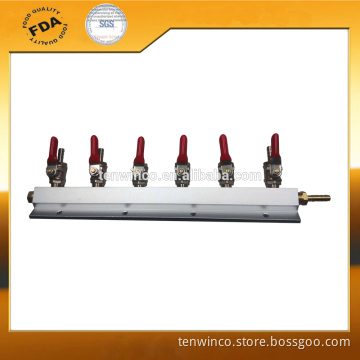 6way gas line manifold splitter with check valves home brew beer